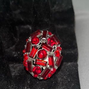 Ruby Ring Adjustable Sz